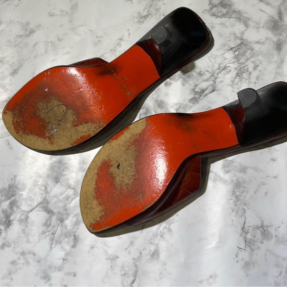 Nine West Brown Mules - Picture 4 of 8